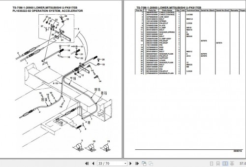 Tadano Telescopic Truck Crane TS 75M 1 20900 Lower Mitsubishi U FK617EB Parts Catalog (2)