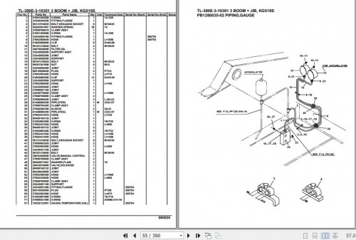 Tadano Truck Crane TL 300E 3 10301 3 Boom Jib KG510S Parts Catalog 1