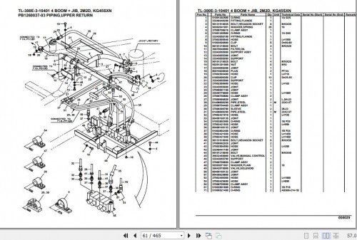 Tadano Truck Crane TL 300E 3 10401 4 Boom Jib 2M2D KG45SXN Parts Catalog 1