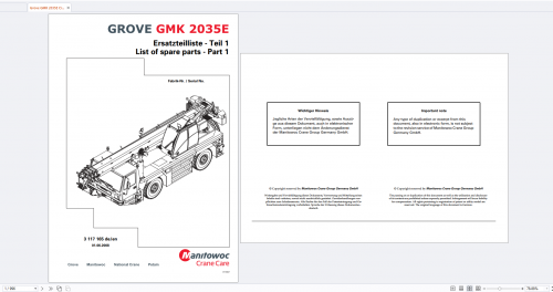 Grove Crane 17.1 Gb GMK Series Collection Parts Manual PDF (1)