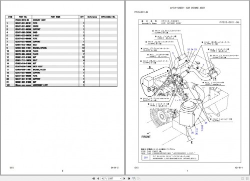 Kobelco Rough Terrain Crane RK130 1 Parts Manual S3EK01101ZO (2)