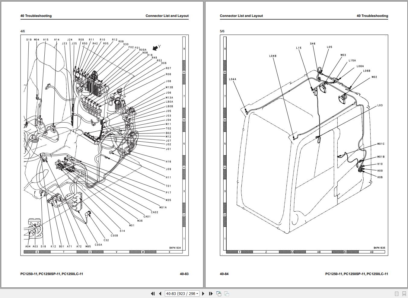 Komatsu Excavator PC1250-11 Shop Manual and Diagram SEN06624-13 | Auto ...