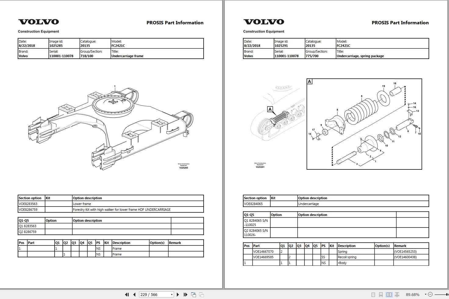 Volvo Forestry Carriers FC2421C Parts Catalog | Auto Repair Manual ...