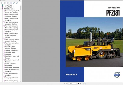 Volvo Wheel Paver PF2181 Service and Repair Manual (1)