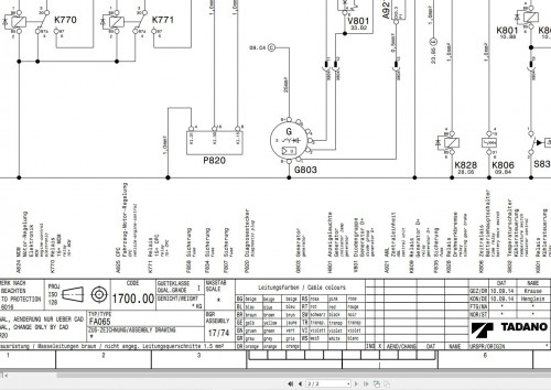 Tadano Crane ATF 100G4 2 Electrical Diagram (2)