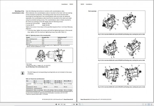 Rexroth Axial Piston Variable Motor A6VM Series 65 and 71 Repair Manual 647524EN (2)
