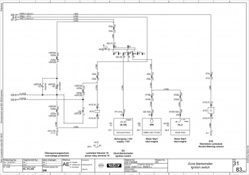 Wirtgen Hamm Earth Compaction Rollers H18i H20i H25i Electric Diagram 2219588 00 (2)