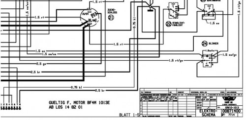 Wirtgen Hamm Static Roller GRW 10 1013 Electric Diagram 00871400 (1)