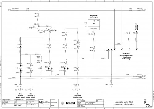 Wirtgen Hamm Static Roller GRW 280 Electric Diagram 2158529 (2)
