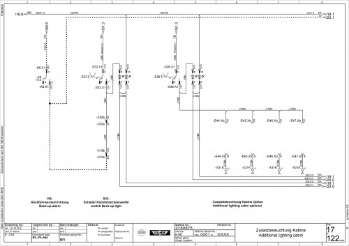 Wirtgen Hamm Tandem Asphalt Rollers DV 65 Electric Diagram 2180875 00 (2)