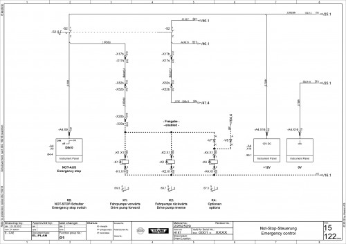 Wirtgen Hamm Tandem Asphalt Rollers DV 85 Electric Diagram 2262529 00 (2)