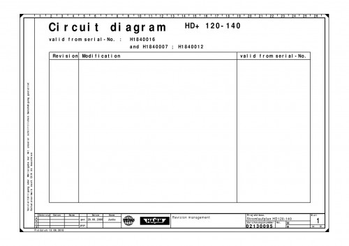 Wirtgen Hamm Tandem Asphalt Rollers HD+ 120 140 Circuit Diagram 02130095 (1)