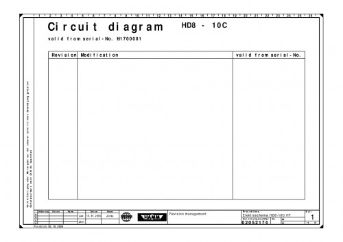Wirtgen Hamm Tandem Asphalt Rollers HD 8 10C HT Circuit Diagram 02052174 00 (1)