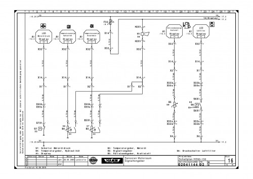 Wirtgen Hamm Tandem Asphalt Rollers HD 90 130 Circuit Diagram 02041144 02 (2)