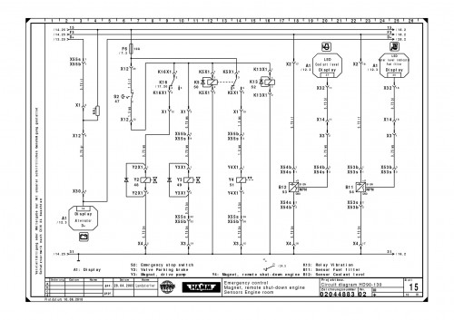 Wirtgen Hamm Tandem Asphalt Rollers HD 90 130 Circuit Diagram 02044883 02 (2)