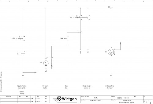 Wirtgen Hot Recycling Machines 4500 HM Circuit Diagram 78078 03 (1)
