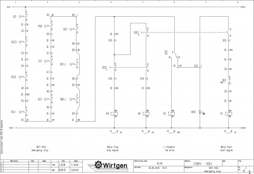 Wirtgen Hot Recycling Machines 4500 RX Circuit Diagram 139851 01 (2)