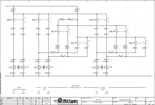 Wirtgen Hot Recycling Machines 4500 RX Circuit Diagram 2157772 00 (2)