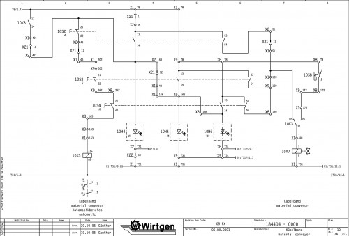Wirtgen Hot Recycling Machines RX 4500 Circuit Diagram 184404 00 (2)