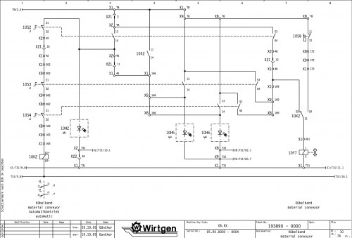 Wirtgen Hot Recycling Machines RX 4500 Circuit Diagram 193890 00 (2)