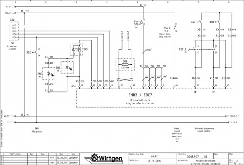 Wirtgen Hot Recycling Machines RX 4500 Circuit Diagram 2045507 01 (2)