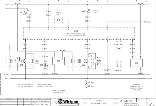 Wirtgen Hot Recycling Machines RX 4500 Circuit Diagram 2045511 06 (2)