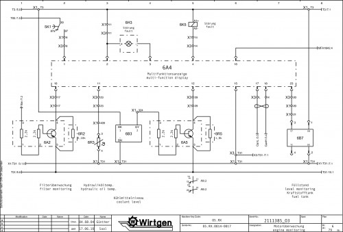 Wirtgen Hot Recycling Machines RX 4500 Circuit Diagram 2111385 03 (2)