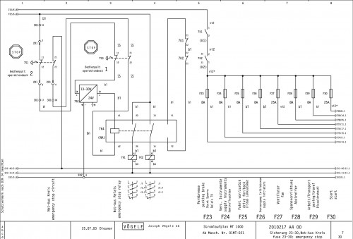 Wirtgen Kleemann Mobile Feeder MT 1000 Circuit Diagram 2010217 00 (2)