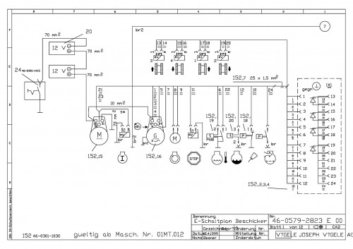 Wirtgen Kleemann Mobile Feeder MT 1000 Circuit Diagram 4605792823 00 (1)