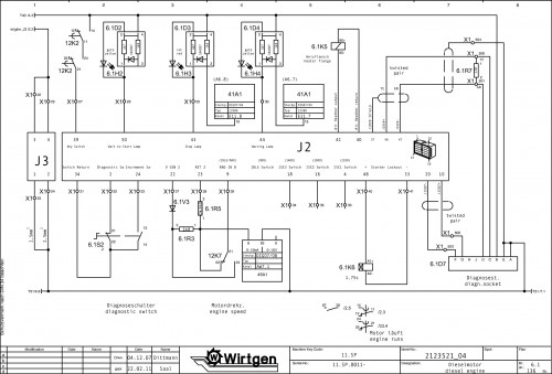 Wirtgen Slipform Pavers SP 1200 Circuit Diagram 2123521 04 (2)