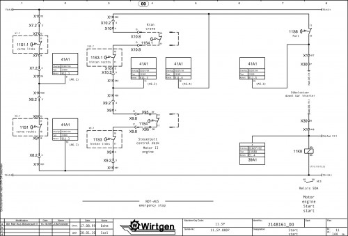 Wirtgen Slipform Pavers SP 1200 Circuit Diagram 2148161 00 (2)