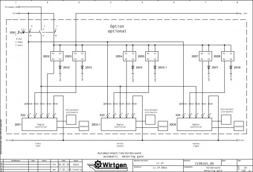 Wirtgen Slipform Pavers SP 1200 Circuit Diagram 2198165 00 (2)