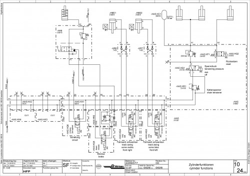 Wirtgen Slipform Pavers SP 15 Electric Diagram 2289377 00 (2)
