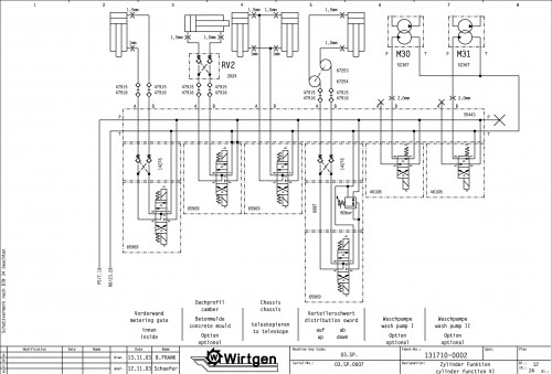 Wirtgen Slipform Pavers SP 1600 Circuit Diagram 131710 02 (2)