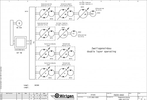 Wirtgen Slipform Pavers SP 1600 Circuit Diagram 78205 02 (1)