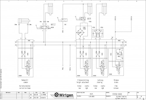 Wirtgen Slipform Pavers SP 1600 Circuit Diagram 97058 00 (2)