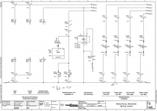 Wirtgen Slipform Pavers SP 25 Electric Diagram 2157279 02 (2)