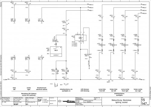 Wirtgen Slipform Pavers SP 25 Electric Diagram 2285630 00 (2)