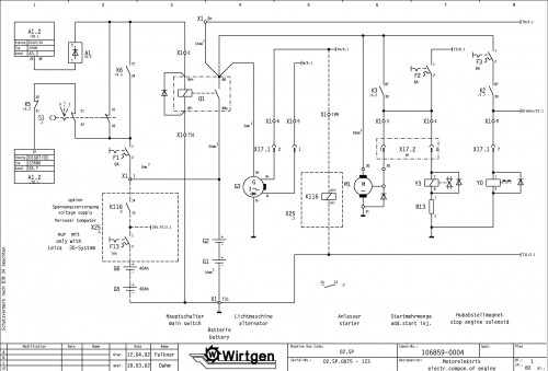 Wirtgen Slipform Pavers SP 500 Circuit Diagram 106859 04 (1)