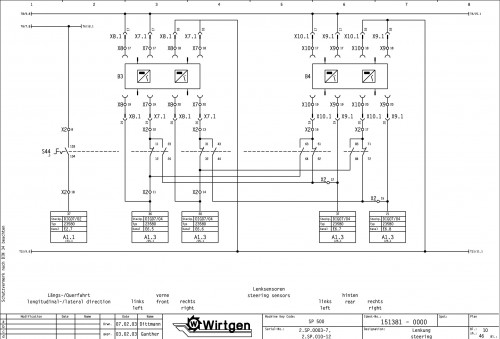 Wirtgen Slipform Pavers SP 500 Circuit Diagram 151381 00 (2)