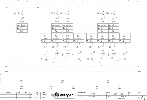 Wirtgen Slipform Pavers SP 500 Circuit Diagram 151383 00 (2)