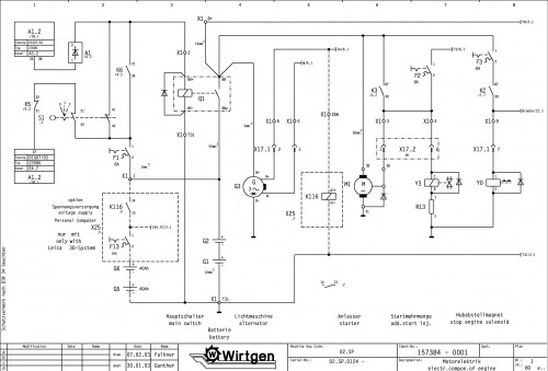 Wirtgen Slipform Pavers SP 500 Circuit Diagram 157384 01 (1)
