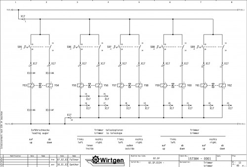 Wirtgen Slipform Pavers SP 500 Circuit Diagram 157384 01 (2)