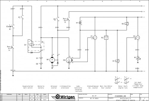 Wirtgen Slipform Pavers SP 500 Circuit Diagram 2160080 00 (1)