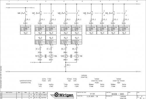 Wirtgen Slipform Pavers SP 500 Circuit Diagram 81638 01 (2)