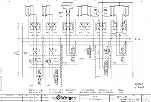 Wirtgen Slipform Pavers SP 850 Vario Circuit Diagram 157515 04 (2)