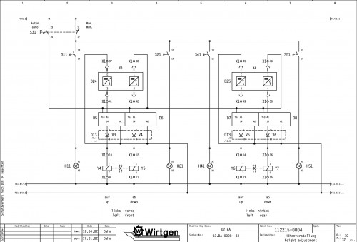 Wirtgen Slipform Pavers TCM 850 TCM 1600 Circuit Diagram 112215 04 (2)