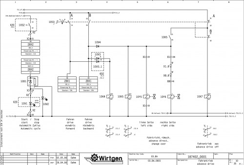 Wirtgen Slipform Pavers TCM 950 TCM 1800 Circuit Diagram 187402 01 (2)
