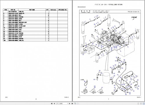 Kobelco Rough Terrain Crane RK120 3 Parts Manual S3EK03001ZO (2)