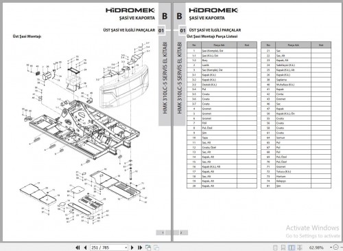 Hidromek Excavator HMK 310LC 5 Stage 5 Service Manual and Diagram REV01 TR (2)